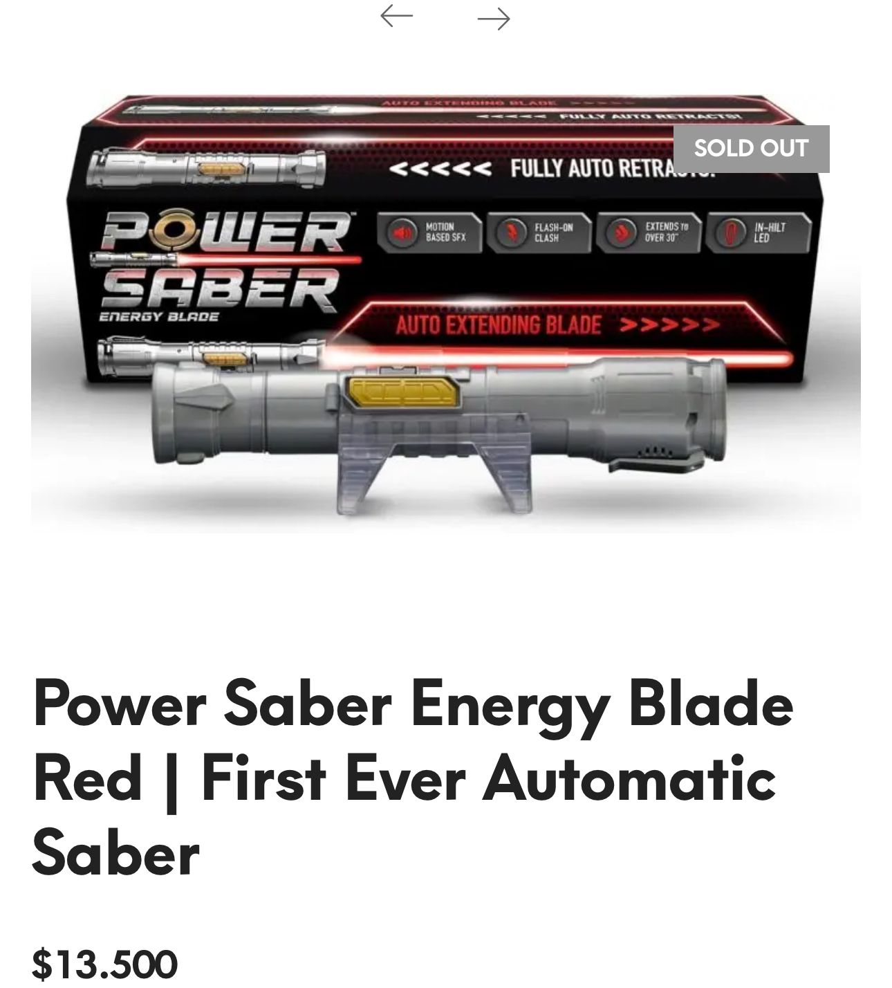Power saber energy