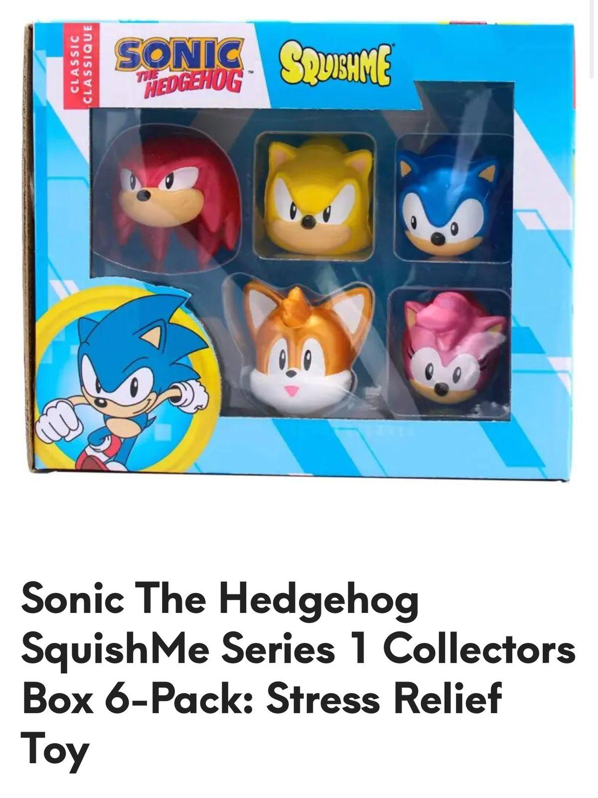 Sonic the hedgehog squishme toy