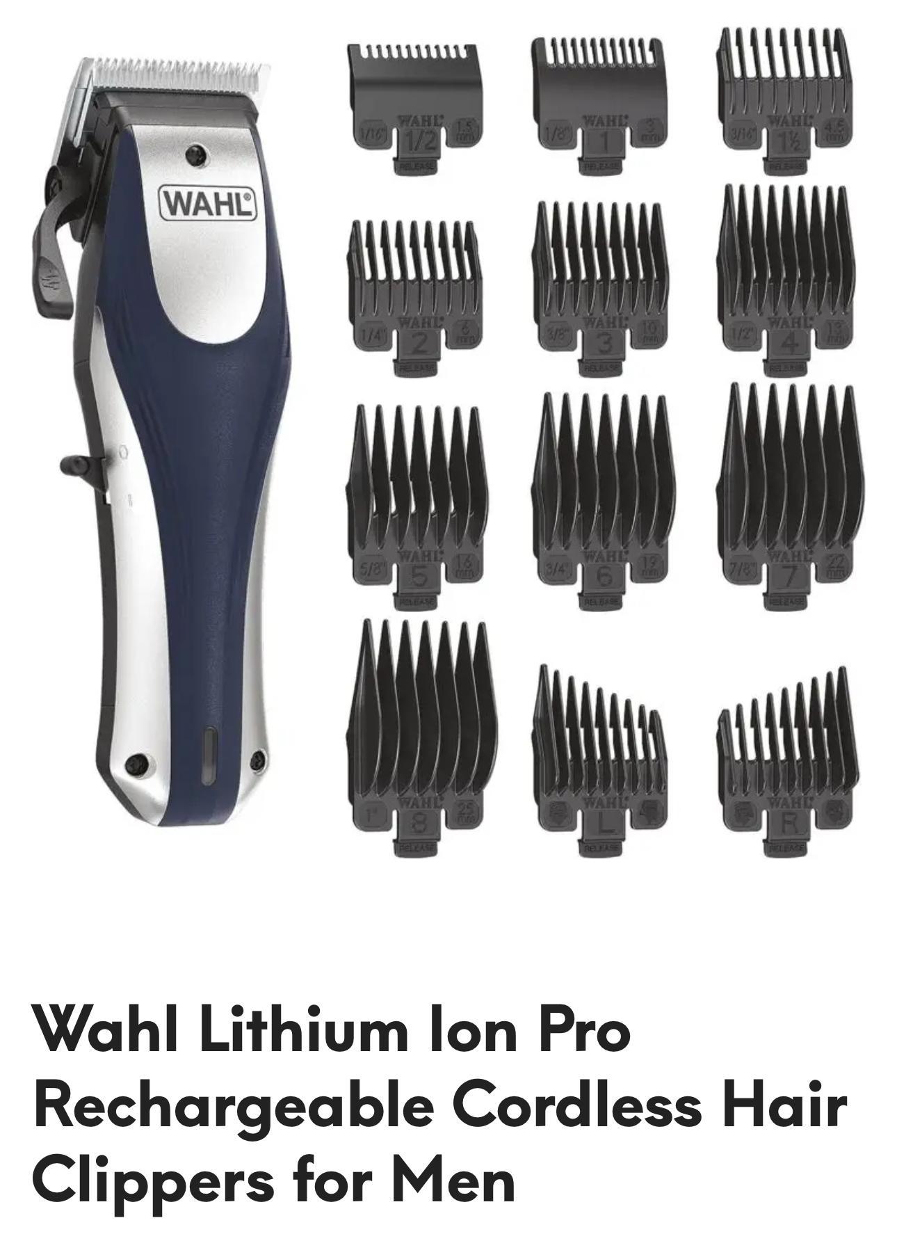 Wahl Lithium-Ion Pro Rechargeable Clippers